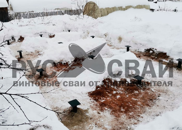 монтаж винтовых свай в гатчине