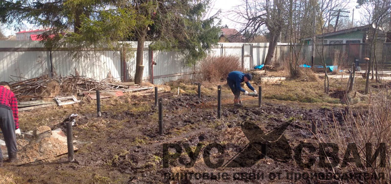монтаж винтовых свай в городе отрадное кировского района